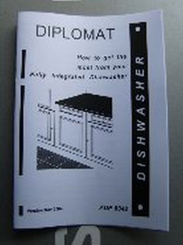 Manual For Diplomat Dishwasher